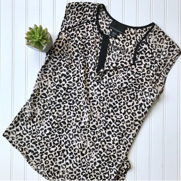 •Cynthia Rowley• leopard print top {F10} - Picture 2 of 6